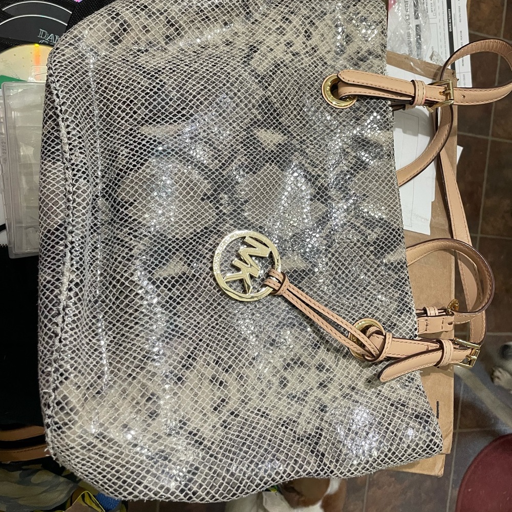 MK snake skin shoulder bag great condition. Smoke free home.